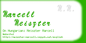 marcell meiszter business card